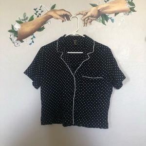 Forever 21 polka dot button top